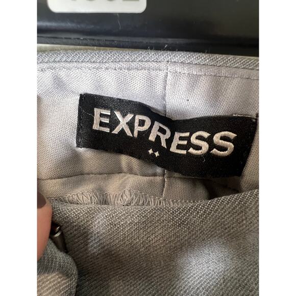 Express Columnist Barely Boot Midrise Gray Pant size 4R - Picture 3 of 3